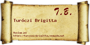 Turóczi Brigitta névjegykártya