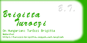 brigitta turoczi business card